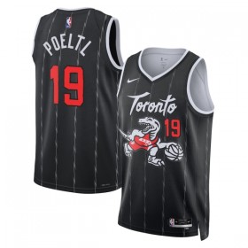 Dres Toronto Raptors Jakob Poeltl Nike 2025-26 City Edition Crno Swingman